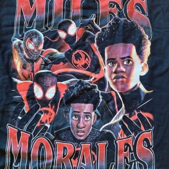 Miles Morales Spiderman Across The Spider-Verse Vintage T-Shirt, Gift For Women - Picture 3 of 3